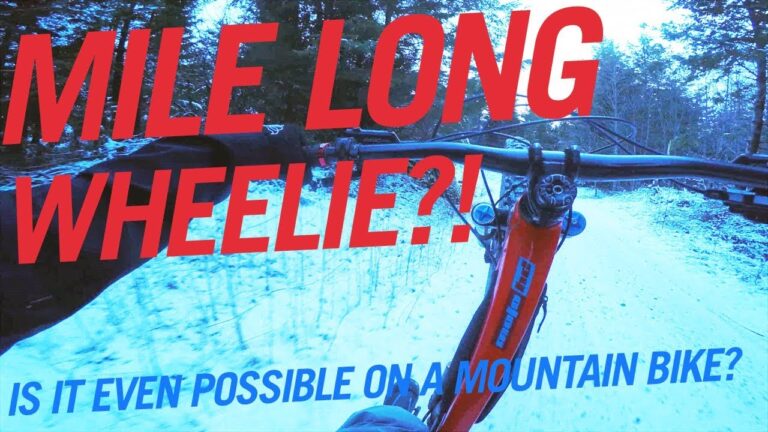 One Mile Long Mountain Bike Wheelie - Off Road!!!