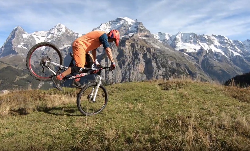 BroRide - MTB on Mountain View Trail Mürren