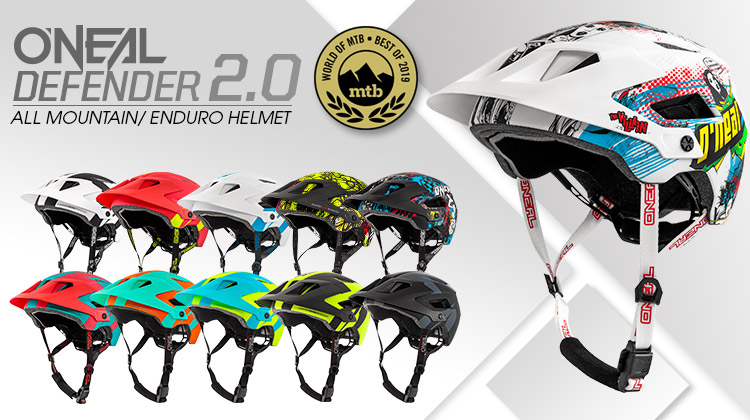 O'NEAL Visiera Di Ricambio Per Casco MTB Defender Helmet Ride V.22 - Adulto, Multi