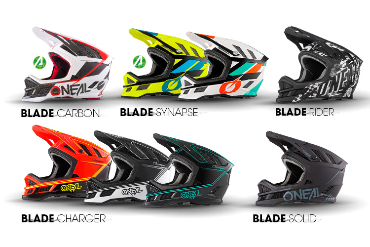 Oneal Blade Polyacrylite Rid MTB Helm Fullface Downhill DH-Helm 