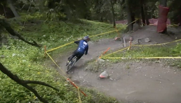 Testing in Verbier Bikepark