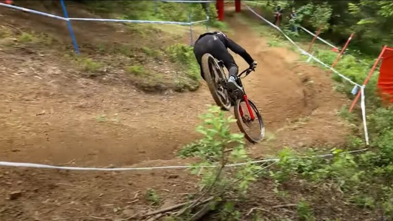 Chaos During Training At Les Gets DH World Cup 2021