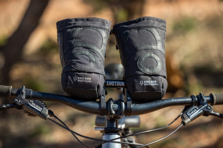 Kids Ride Shotgun launch Pogies to extend your family's riding season