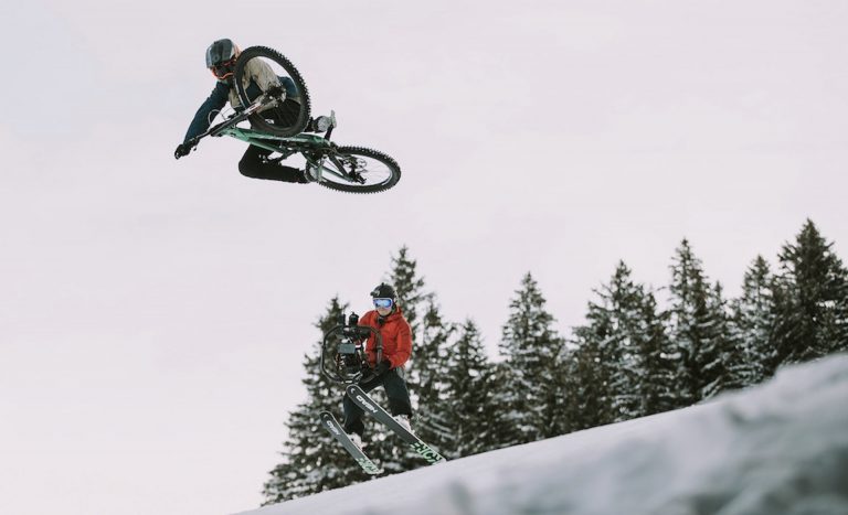 Video: Behind the Scenes of "The Old World" | MTB Ripping through SNOW & ICE with Vinny T