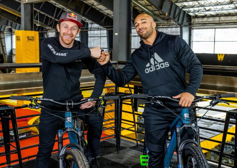 Video: NFL vs MTB - Danny MacAskill teaches Austin Ekeler how to Wheelie