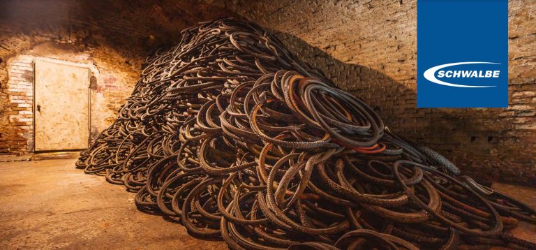 Schwalbe collects 20.000 used tire from a cellar