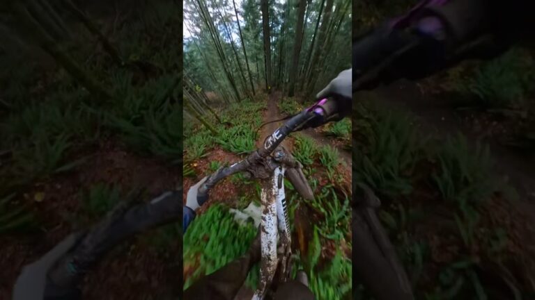 Too fast down this muddy trail!
